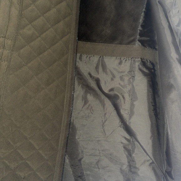 Laundry by Design long quilted coat 1X EUC missing hood - Picture 3 of 5